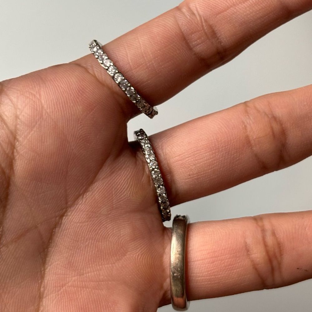 1* ring 925 Silver Diamond Sterling Rings* You choose one1 - Picture 9 of 10